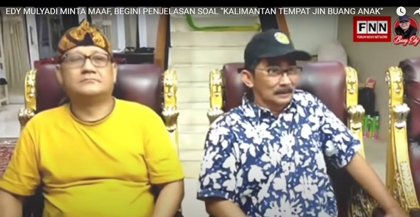 Edy Mulyadi bersama Muh Ubaid As’ad – tangkapan layar Youtube Bang Edy Channel