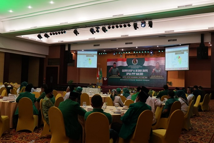 WORKSHOP : Dewan Pimpinan Wilayah Partai Persatuan Pembangunan (DPW PPP) Kaltim menggelar Workshop Political Marketing dan Bedah Dapil di Hotel Aston.