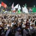 Puluhan ribu jemaah Kaltim Bersholawat di Stadion Sepakbola Gelora Kadrie Oening Sempaja Samarinda, Sabtu 22 Oktober 2022 (foto ; Adpim)