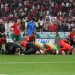Timnas Singa Atlas Maroko tetap bersujud  setelah kekalahan 0-2 dari Prancis.(Ist)