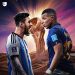 Lionel Messi (Argentina) dan Kylian Mbappe (Prancis) - (foto :ist)
