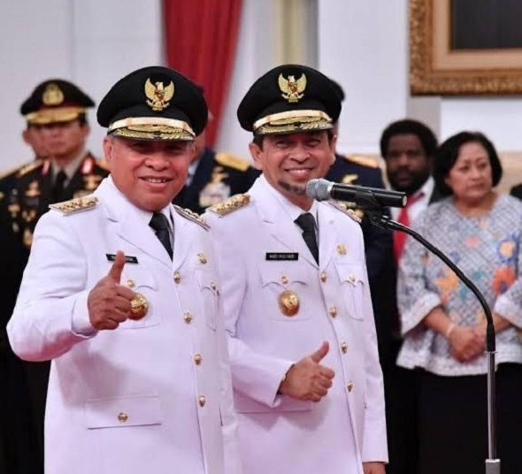 Pasangan petahana, Gubernur Isran Noor dan Wagub Hadi Mulyadi