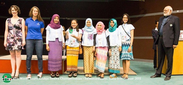Tim Girls U26 juga menerima penghargaan Joan Gerard Youth Award di The 16th World Youth Bridge Championships di Salsomaggiore, Italy.Penghargaan tersebut bertujuan untuk menghargai bakat, ketekunan, dan semangat internasional yang ditunjukkan oleh para peserta di kejuaraan ini.